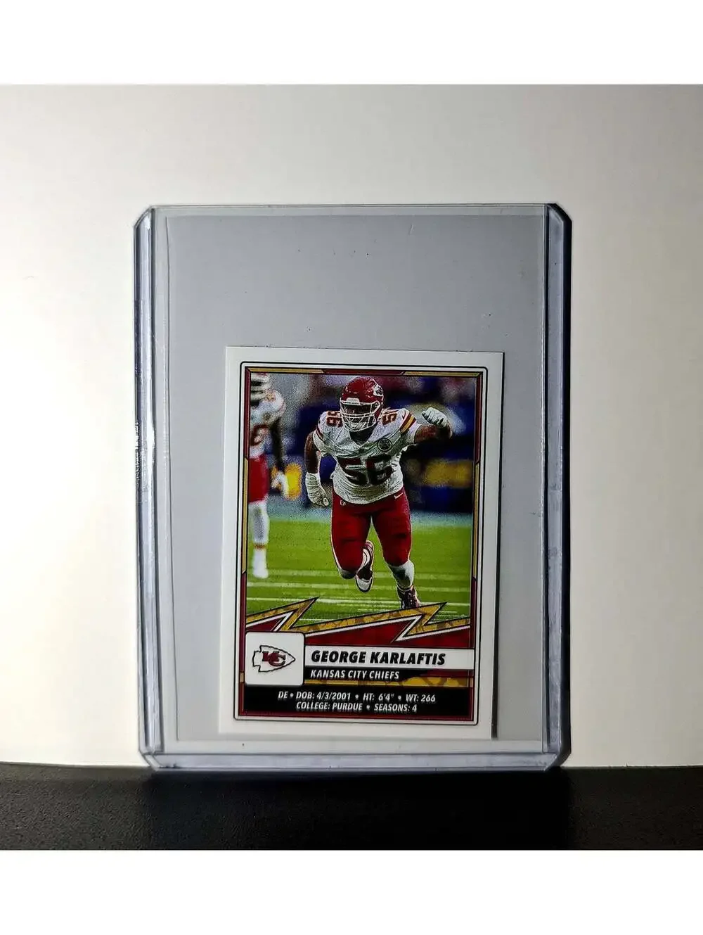 George Karrlaftis 2025 Panini NFL #256 Sticker Kansas City Chiefs